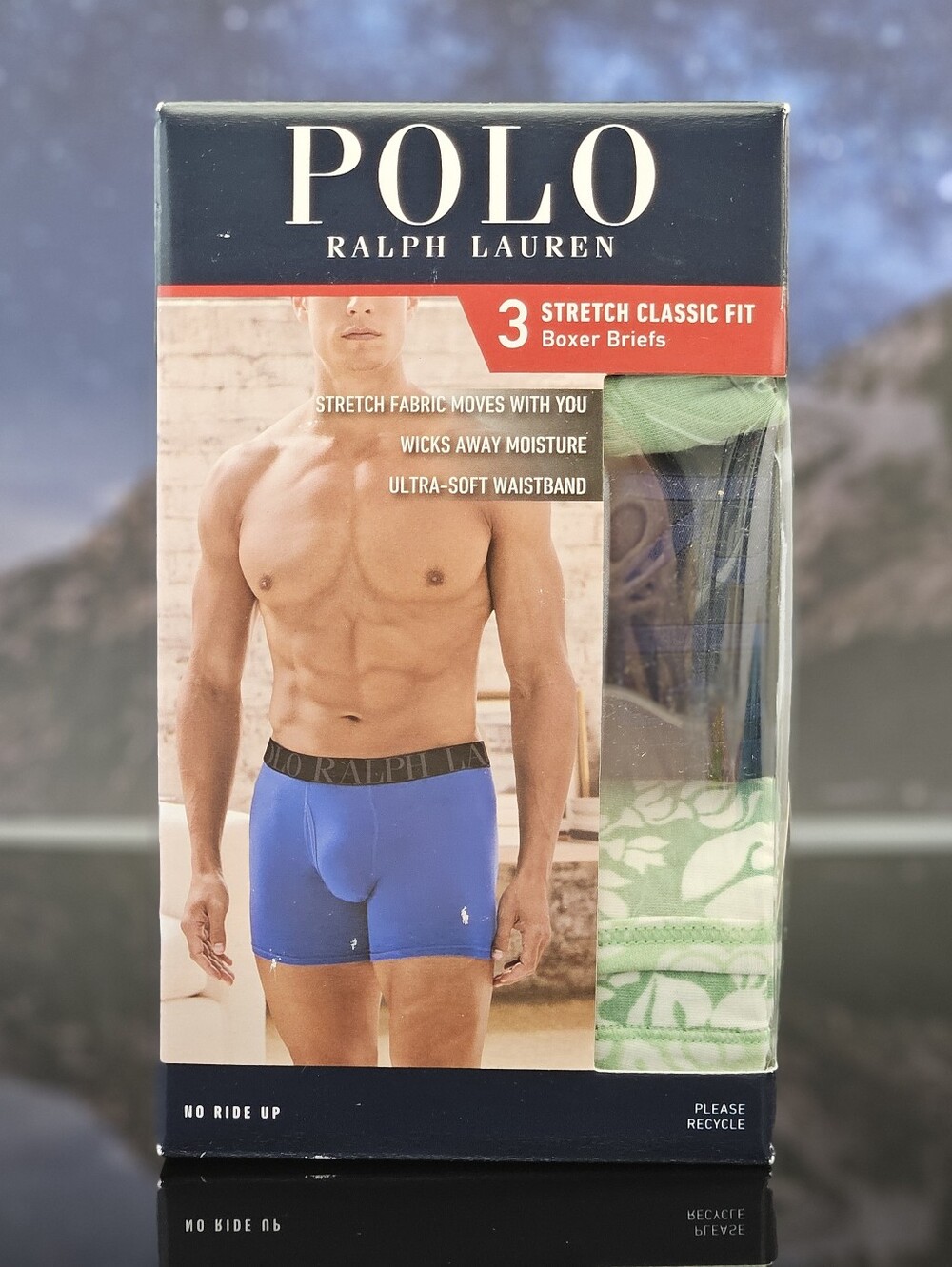 Polo Ralph Lauren Boxer Briefs Stretch Classic Fit Men 3 Pairs Underwear NWT